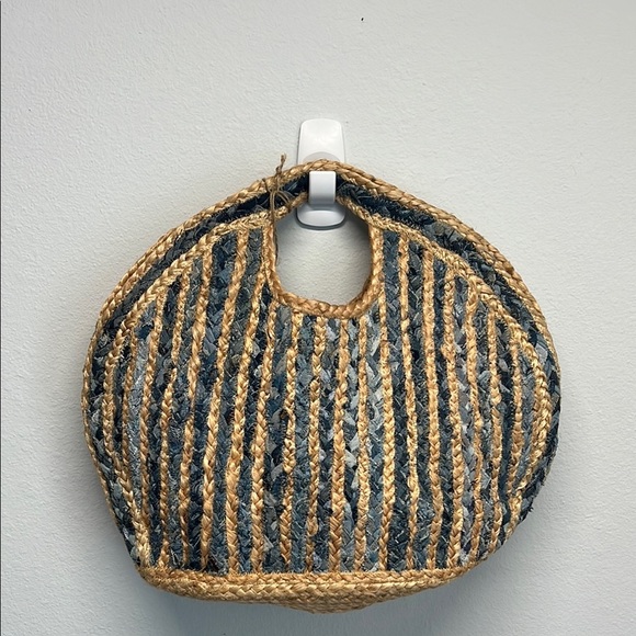 Antik Kraft | Jute & Recycled Denim Tote 🤎 - Picture 1 of 12